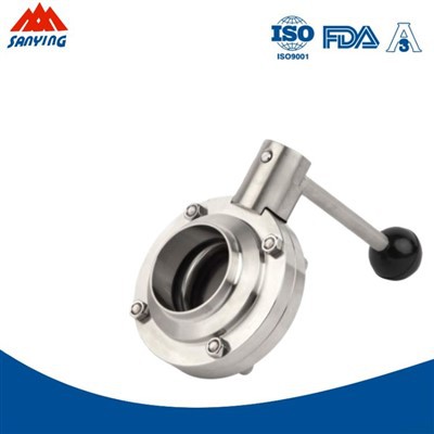 Weld Manwal Sanitarju Butterfly Valve