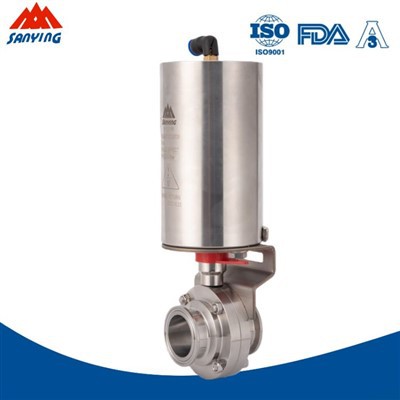 Weld Valv tal-farfett Sanitarju Pnewmatiku