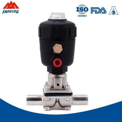 Valv tad-dijaframma Sanitarju Pnewmatiku iwweldjat